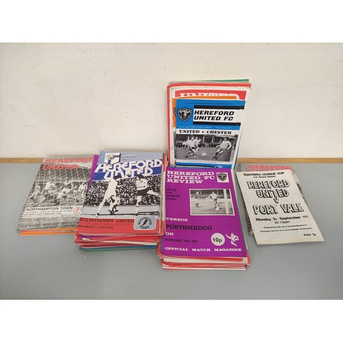 310 - A large collection of 1960s/70s mixed football programmes mostly Hereford United issues, but also to... 