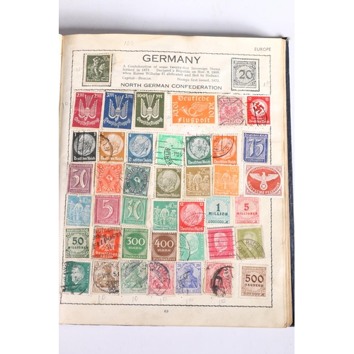 463 - Stamp collection held in two albums including AUSTRALIA, CHINA, CANADA, FRANCE, GERMANY, GB, HONG KO... 