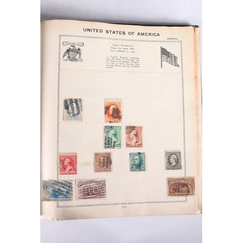 463 - Stamp collection held in two albums including AUSTRALIA, CHINA, CANADA, FRANCE, GERMANY, GB, HONG KO... 