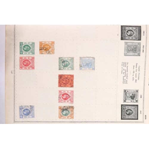 463 - Stamp collection held in two albums including AUSTRALIA, CHINA, CANADA, FRANCE, GERMANY, GB, HONG KO... 