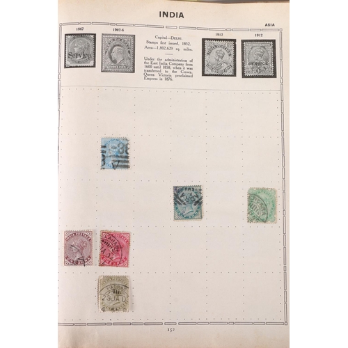 463 - Stamp collection held in two albums including AUSTRALIA, CHINA, CANADA, FRANCE, GERMANY, GB, HONG KO... 