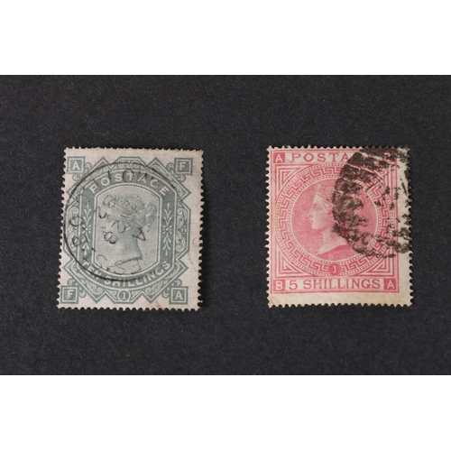 468 - GB Queen Victoria QV ten shilling grey, plate 1, position letters 'FA', used, CDS for 1882 SG128 SG ... 