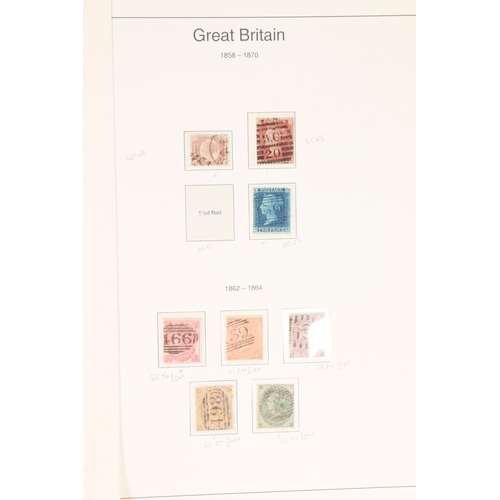 475 - GB stamp collection of used material from 1841- to include QV 2d blue pair imperf, an 1841 2d blue i... 