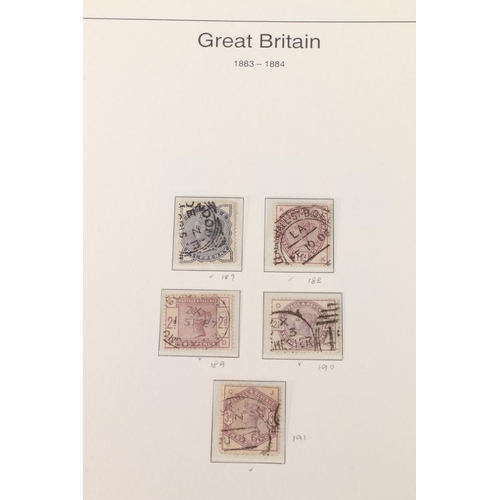 479 - GB Queen Victoria QV used stamp collection including SG137 6d grey, plate numbers 13, 14, 15, 16 and... 