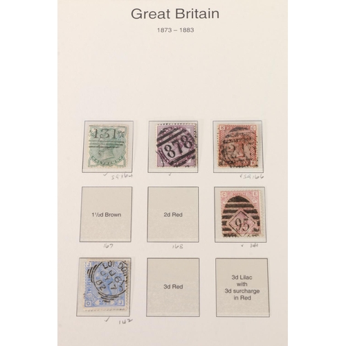 479 - GB Queen Victoria QV used stamp collection including SG137 6d grey, plate numbers 13, 14, 15, 16 and... 