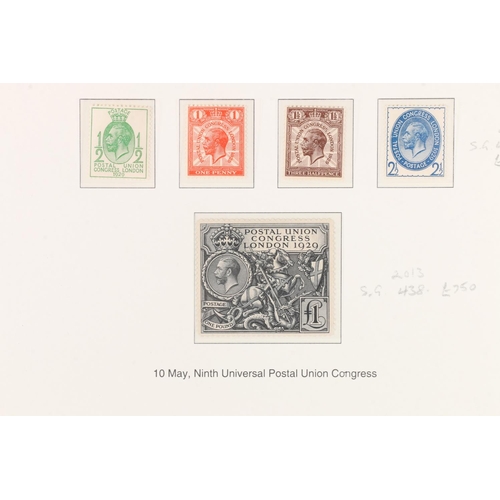 483 - GB King George V KGV Postal Union Congress PUC 1929 £1 black, SG438, cat£750 and the fou... 