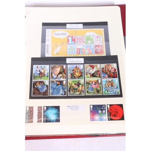 489 - One Westminster Mint red leatherette album of GB mint stamps spanning 2013-2016 including Jane Austi... 