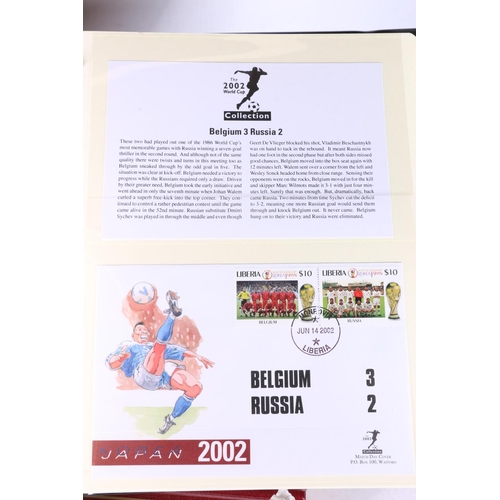 495 - Westminster Mint The 2002 World Cup Collection of stamps held across three albums with certificate o... 