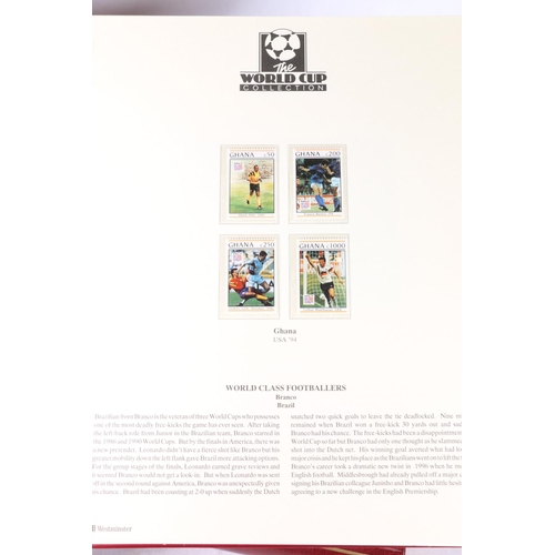 495 - Westminster Mint The 2002 World Cup Collection of stamps held across three albums with certificate o... 