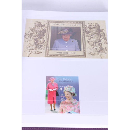 501 - Benham stamp collection 'Her Majesty Queen Elizabeth II Long to Reign Over Us' held in one purple le... 