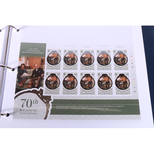 502 - Westminster Mint The Platinum Wedding Anniversary First Day Cover Collection held across two ring bi... 