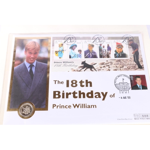 502 - Westminster Mint The Platinum Wedding Anniversary First Day Cover Collection held across two ring bi... 