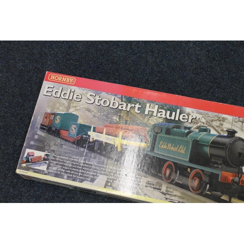 13 - Hornby OO gauge model railways R1061 Eddie Stobart Hauler electric train set with 0-4-0 locomotive E... 