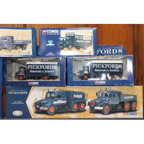 40 - Corgi Classics Pickford related diecast models including 55201 Diamond T Ballast (x2) with 24 Wheel ... 