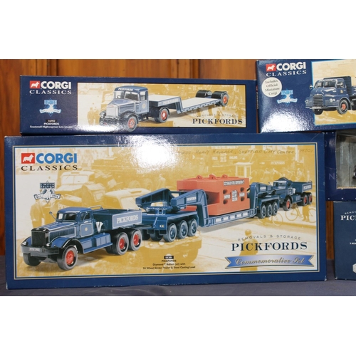 40 - Corgi Classics Pickford related diecast models including 55201 Diamond T Ballast (x2) with 24 Wheel ... 