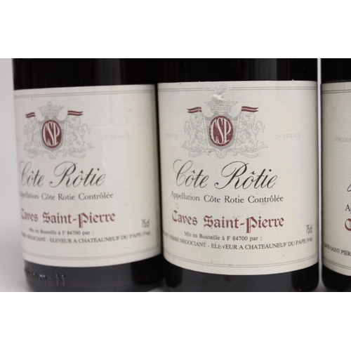 348 - Six bottles of CAVES SAINT PIERRE 1981 including two Hermitage 75cl no abv. stated and four Cote Rot... 