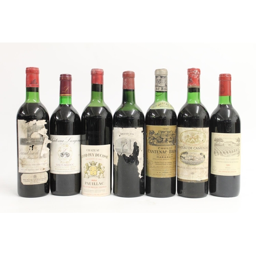 354 - Seven bottles of vintage wine CHATEAU LA CARDONNE 1983 Medoc 75cl no abv. stated, CHATEAU SE CAMENSA... 