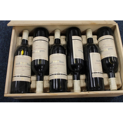 361 - Case of CHATEAU DE REIGNAC 1996 grand vin de Bordeaux superieur cuvee prestige, 75cl 12.5% abv. in o... 