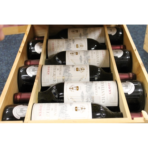 362 - Case of CHATEAU DE CHANTEGRIVE 1999 Grand cru de Graves 75cl 12.5% abv. in original wood crate OWC. ... 