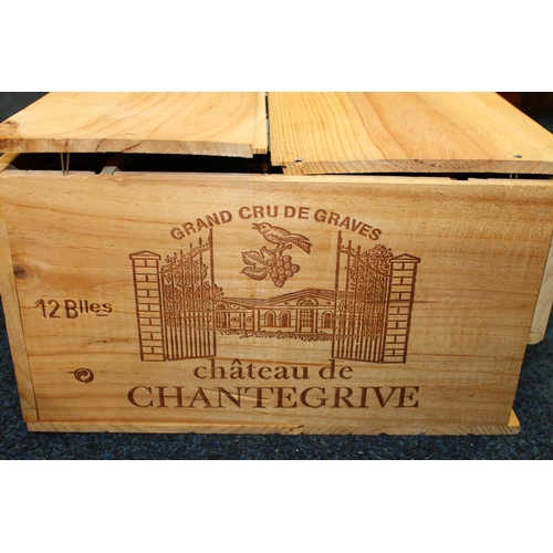 363 - Case of CHATEAU DE CHANTEGRIVE 1999 Grand cru de Graves 75cl 12.5% abv. in original wood crate OWC. ... 