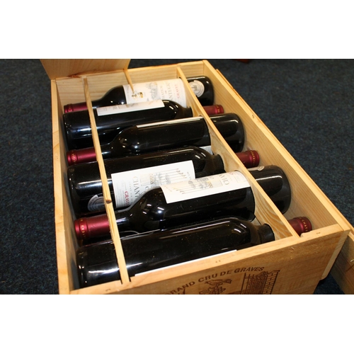 363 - Case of CHATEAU DE CHANTEGRIVE 1999 Grand cru de Graves 75cl 12.5% abv. in original wood crate OWC. ... 