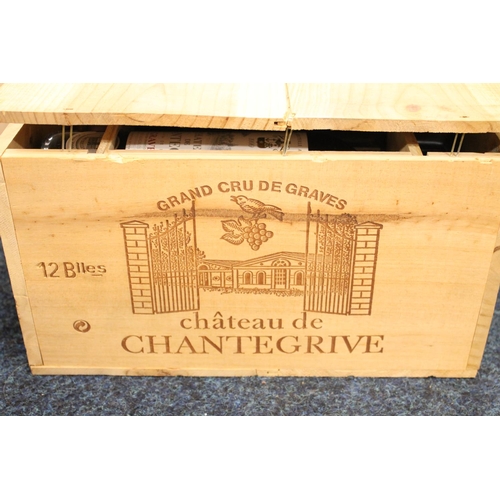 364 - Case of CHATEAU DE CHANTEGRIVE 1999 Grand cru de Graves 75cl 12.5% abv. in original wood crate OWC. ... 