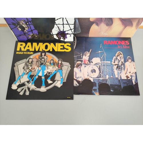 420 - Collection of Rock Lps to include Ramones It's Alive and Road To Ruin, Queen II, Santana Abraxas, Ru... 