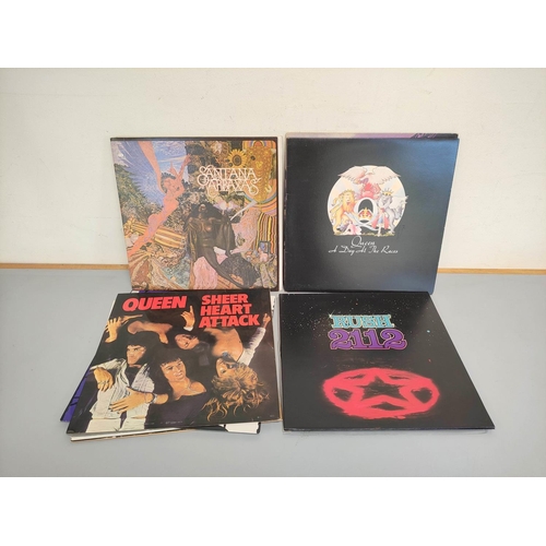 420 - Collection of Rock Lps to include Ramones It's Alive and Road To Ruin, Queen II, Santana Abraxas, Ru... 