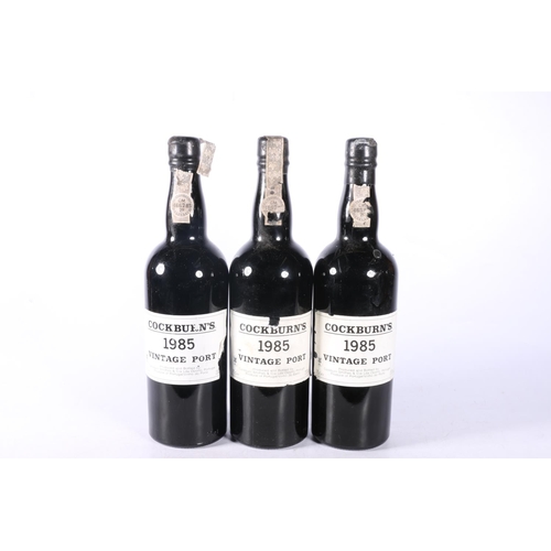 345 - Three bottles of COCKBURN'S 1985 vintage port, 75cl 20% abv. (3)