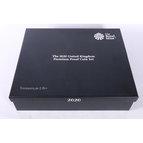 599 - The Royal Mint UNITED KINGDOM Queen Elizabeth II (1952-2022) premium proof coin set 2020 (fourteen c... 