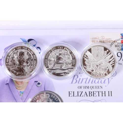 617 - UNITED KINGDOM Queen Elizabeth II (1952-2022) Britannia fine silver two pounds 2022 Maid Marian and ... 