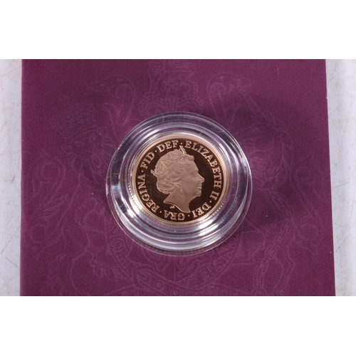 714 - The Royal Mint UNITED KINGDOM Queen Elizabeth II (1952-2022) gold proof sovereign 2022, Platinum Jub... 