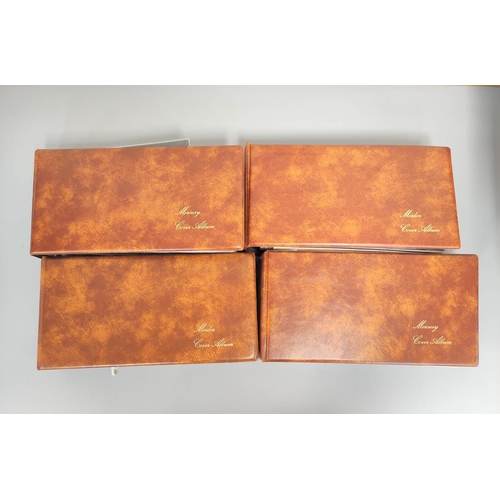 466 - Box containing collector's postage stamps and postcards including four folders of correspondence wit... 