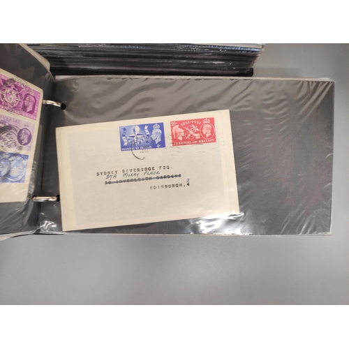 466 - Box containing collector's postage stamps and postcards including four folders of correspondence wit... 