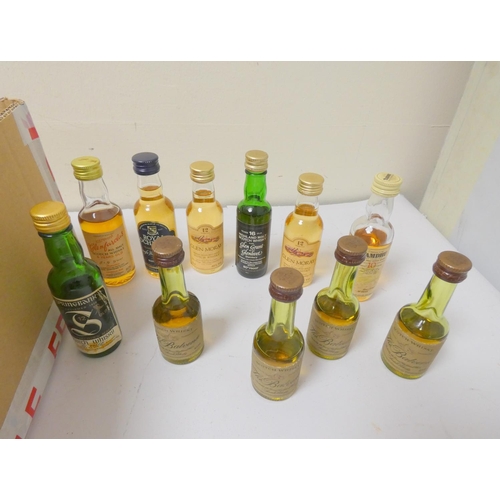 11 - Collection of Malt whisky miniatures, most circa 1970s / 80s, to include Royal Lochnagar 12 years ol... 