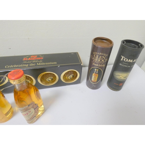 12 - Large collection of Malt and Blended scotch whisky miniatures to include Glen Deveron, Laphroaig 10 ... 