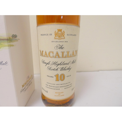 6 - The MaCallan 10 years old single highland malt scotch whisky circa 1990s, 40% vol, 70cl, boxed,