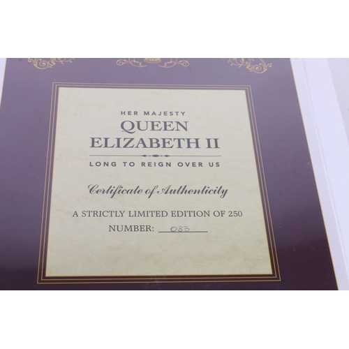 501 - Benham stamp collection 'Her Majesty Queen Elizabeth II Long to Reign Over Us' held in one purple le... 