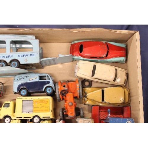 47 - Dinky Toys diecast playworn model vehicles to include 582 Pullmore Car Transporter with ramp, Foden ... 