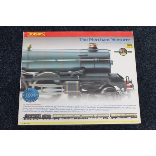 68 - Hornby OO gauge model railways R2077 The Merchant Venturer limited edition train pack with 4-6-0 Kin... 