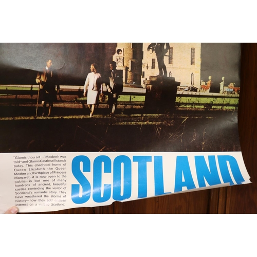 58 - Vintage travel poster 'Scotland Glamis', published by British Travel Association, printed by Brown, ... 