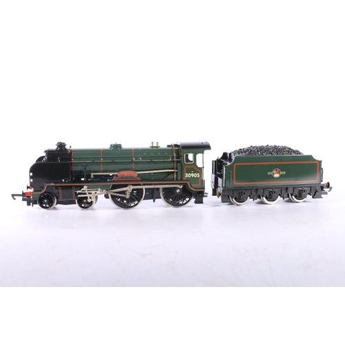 84 - Hornby Top Link OO gauge model railways R265 4-6-2 Bideford tender locomotive 21C119 Southern green,... 