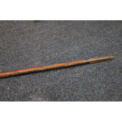 816 - British cavalry lance, possibly 1848 pattern, no identifying markings, 287 cm long.