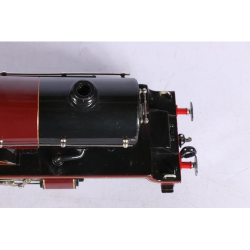 105 - Hornby O gauge model railway 4-6-2 Princess Elizabeth tender locomotive 6201 LMS maroon, electric, t... 