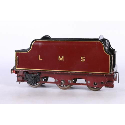 105 - Hornby O gauge model railway 4-6-2 Princess Elizabeth tender locomotive 6201 LMS maroon, electric, t... 