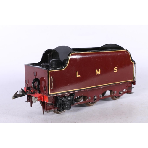 105 - Hornby O gauge model railway 4-6-2 Princess Elizabeth tender locomotive 6201 LMS maroon, electric, t... 