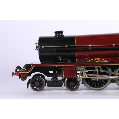 105 - Hornby O gauge model railway 4-6-2 Princess Elizabeth tender locomotive 6201 LMS maroon, electric, t... 