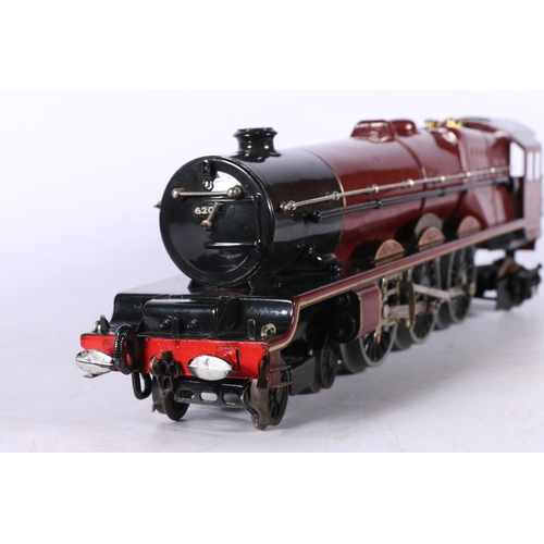 105 - Hornby O gauge model railway 4-6-2 Princess Elizabeth tender locomotive 6201 LMS maroon, electric, t... 