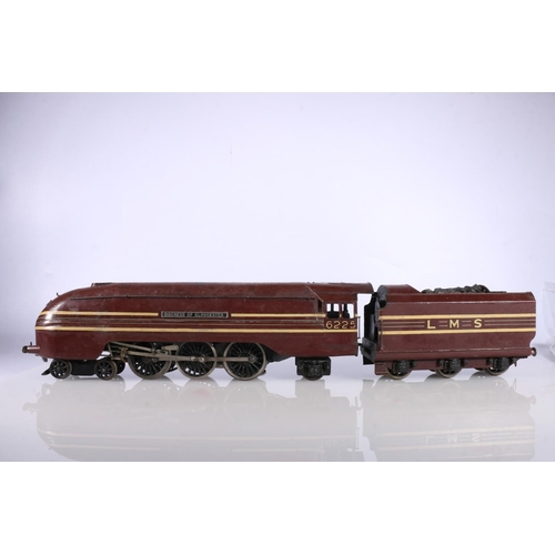 106 - Bassett Lowke O gauge model railway, an electric three rail 4-6-2 Duchess of Gloucester tender locom... 