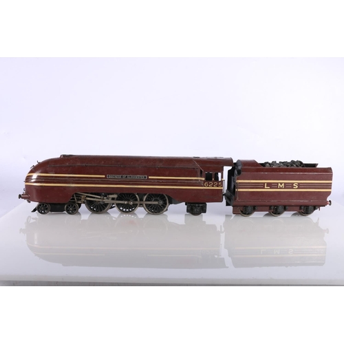 106 - Bassett Lowke O gauge model railway, an electric three rail 4-6-2 Duchess of Gloucester tender locom... 